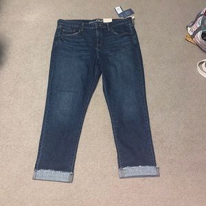 Mid Rise Boyfriend Jeans